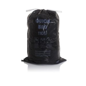 Français) Sac poubelle noir, renforcé, quick bag, 60L - Procomed