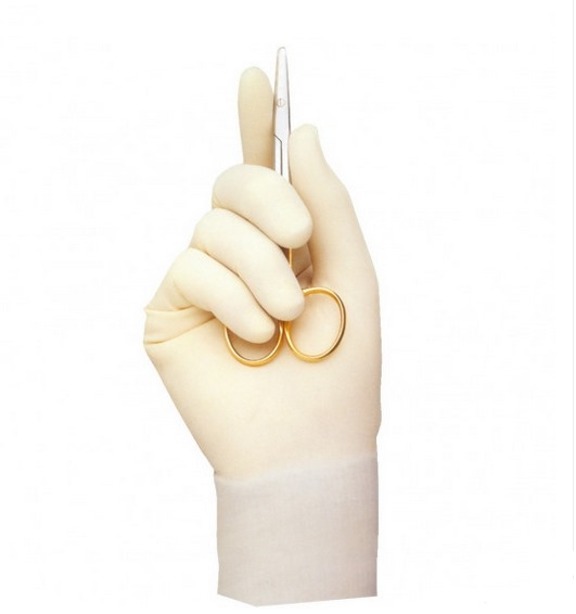 Gants de chirurgie latex stérile, poudrés