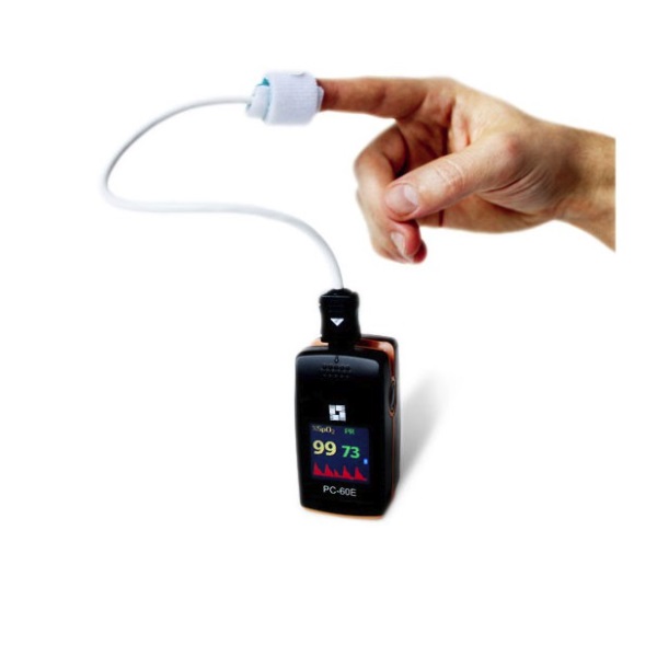 Oxymètre de pouls CMS60D1 pour adulte et enfant, nouveau moniteur de  fréquence cardiaque portable